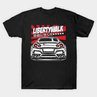 GTR R35 Libertywalk (White Print) T-Shirt